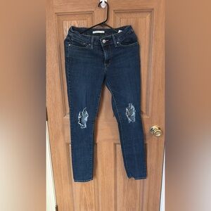 American Eagle Outfitters Dark Blue Skinny Jeans